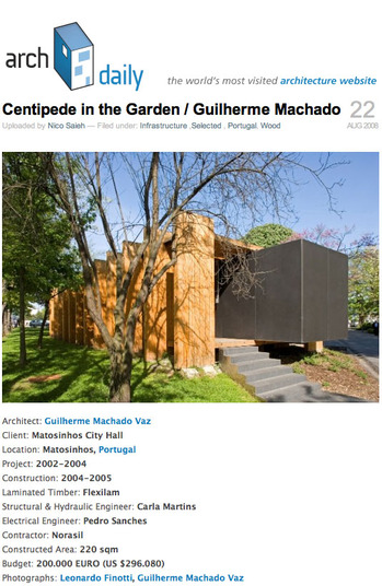 centipede in the garden / guilherme machado