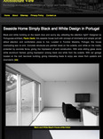 seaside home simply black and white design in portugal